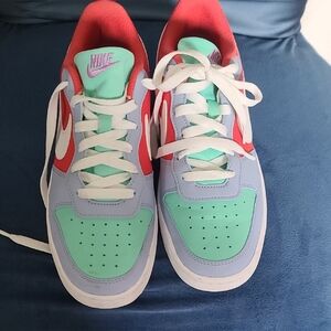 Nike Mint and Red Sneakers with White Accents
